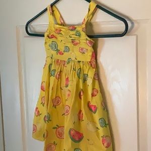 Yellow fruit sundress